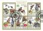 Mobile Preview: Fledermaus-Briefmarkenset Komoren  Detail